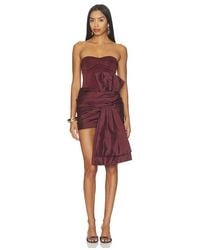 PATBO - Taffeta Tarsila Bow Mini Dress - Lyst