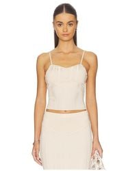 Fleur du Mal - Rib Darted Cami Top - Lyst