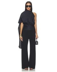Rohe - Top Drapeado Con Espalda Descubierta Draped Open Back Top En Color Negro Talla (También En 34, 36, 38, 40) - Lyst