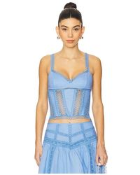 Charo Ruiz - Poppy Top En Color Azul Talla (También En S, Xs) - Lyst