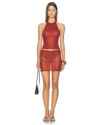 superdown - Fifer Crochet Mini Skirt Set - Lyst
