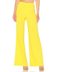 Alice + Olivia Dylan Wide Leg Pant - Yellow