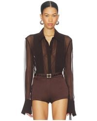 Sans Faff - X Revolve X Revolve Meghan Panelled Silk Blouse - Lyst