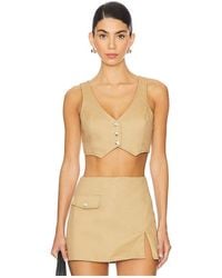 Amanda Uprichard - Ethan Cropped Vest - Lyst