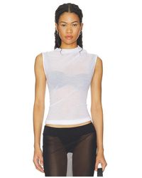 Helmut Lang - Top Sheer Twist Tank - Lyst