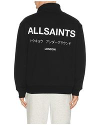 AllSaints - PULL AVEC GLISSIÈRE UNDERGROUND en Black - Lyst