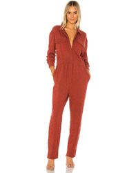 Free People Set The Tone カバーオール - レッド