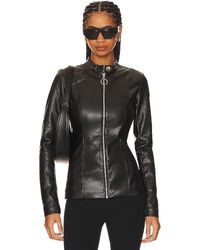 WeWoreWhat - Faux Leather Fitted Moto Jacket - Lyst
