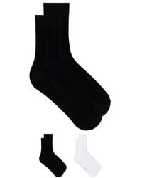 Stems - Socken Silky Rib - Lyst