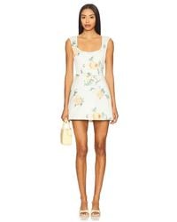 knee length dresses for ladies Fleur Strapless Mini Dress With Lace Applique  SAU LEE