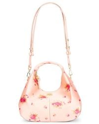Ganni - Hobo Mini Printed Satin Bag - Lyst