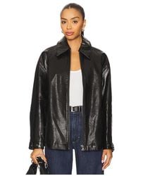 Free People - Jacke Aus Lederimitat Sloane - Lyst