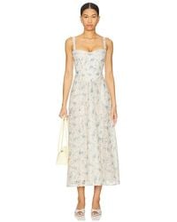Bardot - Adaline Broderie Midi Dress - Lyst