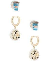 BaubleBar - Set Pendientes Rise & Grind En Color Azul Talla - Lyst