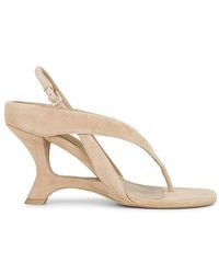 Jonathan Simkhai - Darya Suede Wedge Thong Sandal - Lyst