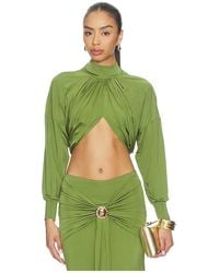 PATBO - Intensity Jersey Cut Out Top En Color Verde Talla (También En Xs, S, M) - Lyst