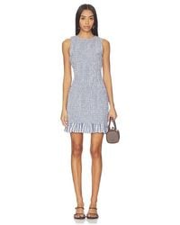Onia - Air Linen Smocked Boatneck Dress - Lyst