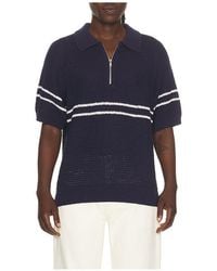 DUNST - Half Zip Polo - Lyst