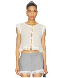 Sea - Teagan Knit Combo Vest - Lyst