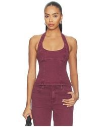 SOVERE - Blaine Denim Bodice Top - Lyst