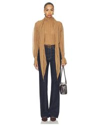 FRAME - The Lantern Blouse - Lyst