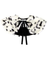 AKNVAS - Faux Fur Long Haired Shoulder Collar - Lyst