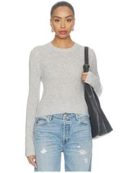 Enza Costa - Cashmere Shrunken Crew - Lyst