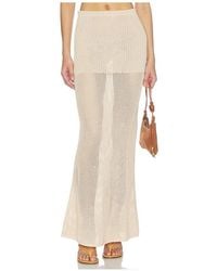 Lovers + Friends - Emmalee Pointelle Maxi Skirt - Lyst