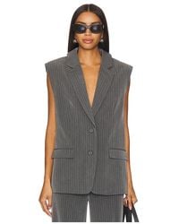 Gestuz - Structured Pinstripe Waistcoat Top - Lyst