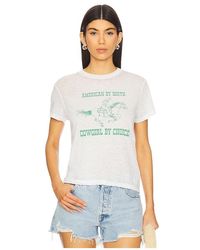 RE/DONE - Camiseta Cowgirl En Color Blanco Talla En - Lyst