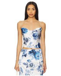 Alice + Olivia - Valentina Cropped Corset Top - Lyst