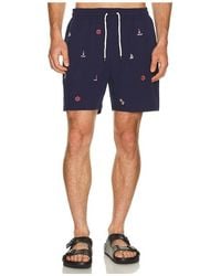 Polo Ralph Lauren - Stretch Polyester Boat All Over Traveler Swim Trunk - Lyst
