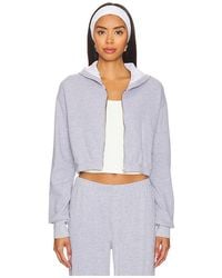 Lamade - Cropped Cotton-Blend Zip-Up Hoodie - Lyst