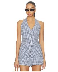 Show Me Your Mumu - Hillary Halter Top En Color Azul Talla (También En Xs, S, M, Xl) - Lyst