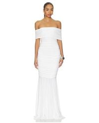 Norma Kamali - Sleeveless Cowl Neck Side Shirred Fishtail Gown - Lyst