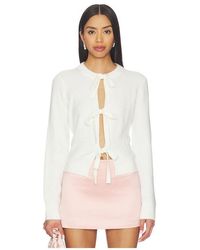 MAJORELLE - Neera Bow Tie Cardigan - Lyst