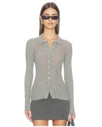 Pistola - Korey Merino Blend Featherweight Rib Cardigan - Lyst