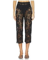 La Porte - Gabrielle Lace Capri - Lyst