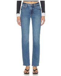 Pistola - Aleks Mid Rise Straight Leg Jeans - Lyst