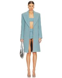 LAQUAN SMITH - Oversized Double Faced Wool Coat - Lyst