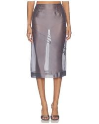 MAJORELLE - Tilda Midi Skirt - Lyst