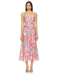 Bardot - Lilah Corset Midi Dress - Lyst