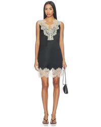 Simon Miller - Bea Satin Lace Mini Dress - Lyst