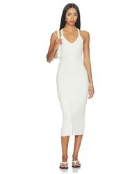 ÉTERNE - V-Neck Racerback Midi Dress - Lyst