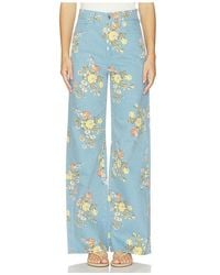 Veronica Beard - Taylor High Rise Wide Leg Jeans En Color Azul Talla (También En 25, 26, 27, 28, 29, 30) - Lyst