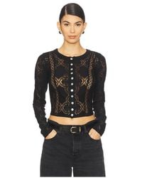 Free People - Manga Larga De Punto Jae En Color Negro Talla (También En M, S, Xl, Xs) - Lyst