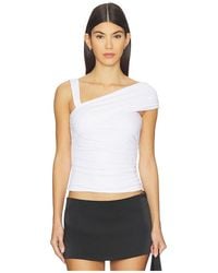 Runaway the Label - Larsen Drape Off Shoulder Top - Lyst