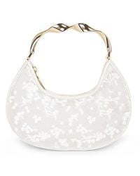 Jonathan Simkhai - Nixi Floral Embroidered Mesh Twist Handle Bag - Lyst
