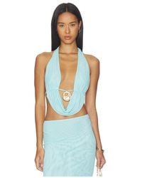 superdown - Saylor Halter Top - Lyst