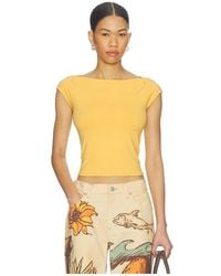 Free People - So Soft Seamless Modal Tee - Lyst